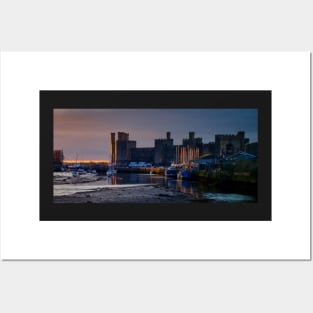 CAERNARFON CASTLE PANORAMIC Posters and Art